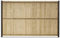 Gardenode Kit d'occultation en Lattes Bois pin sylvestre pour Grillage Rigide - Largeur 2m50 - Hauteur 1m93