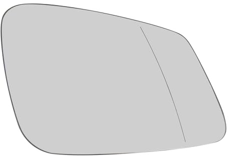 KYYET Side Door Wind Heated White Mirror Glass With Back Plate For F01 F07 F10 F11 F20 F21 F22 F30 F31 F32 F34 F36 i3 (Right)