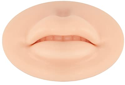 3D labio tatuaje práctica piel silicona labio práctica molde microblading maquillaje permanente labio suave falso pieles para tatuajes artistas principiantes (Lip)