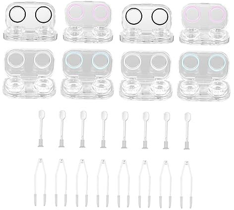 LALAFINA Portable Cases Case Sealing Boxes Travel Eye Care Kit Holder Storage Holder for Contact
