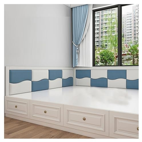 Selbstklebendes Wandkissen, Tatami-Wandaufkleber, Dicke 3,5 Cm, 50 X 50 Cm, Stereo-Kopfteil For Abziehen Und Aufkleben, 3 Stück/6 Stück/8 Stück, For Schlafzimmer, TV-Wand, Kinderzimmer, Spielzimmer(Wh