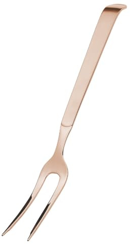 AMEFA BUFFET Forchetta per arrosti, forchetta da carne, forchetta da barbecue, posate da servizio, in acciaio inox 18/10, satinato, rame, lunghezza 32 cm