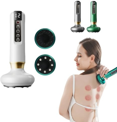 mybley Tone Wave Verstellbares Handmassagegerät mit 12 Gängen, Heizfunktion Anti Cellulite, zur Körperformung, für Bauch, Beine