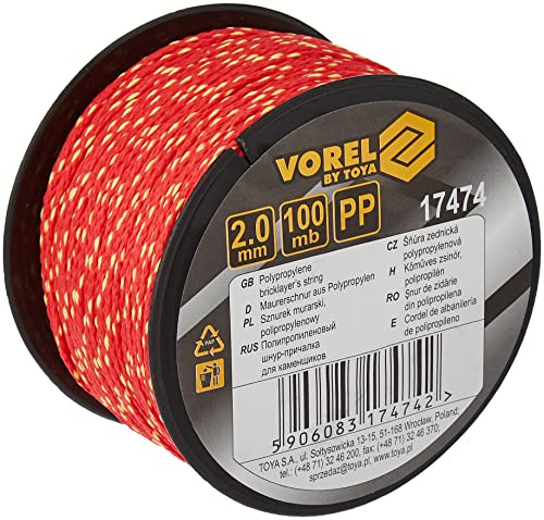 Vorel 17474 – 2.0 mm 100 m Kette PP schmal