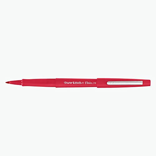 Papermate Flair Original Felt-Tip Pen 1.0 mm-Wide Tip Ink Colour Red / Pack of 4