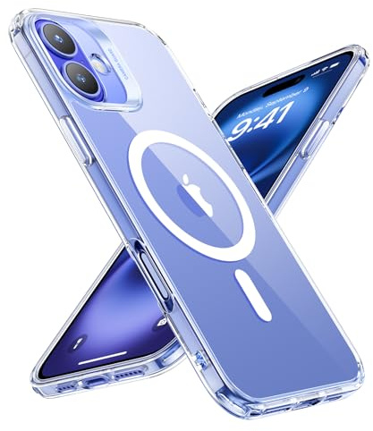 ESR Fodral för iPhone 16, kompatibelt med MagSafe, stöttåligt skydd i militärkvalitet, magnetiskt telefonfodral för iPhone 16, klassiskt hybridfodral (HaloLock), klar