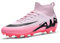 BLBK Zapatos de fútbol para Hombre, Profesionales, Unisex, para Exteriores, para niños, con Banda Alta, adecuadas para césped Artificial, Zapatos de competición, Rosa AG, 37 EU