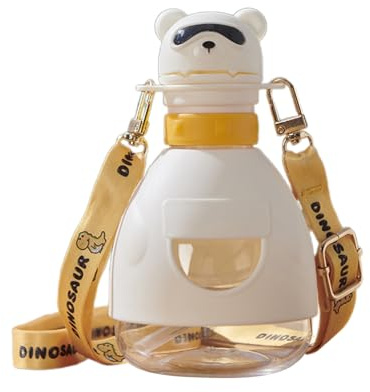 Infants Learning Drinking Degree Spout Baby Learning Water Cup with Shoulder Belt and Lid