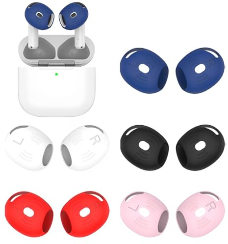 BeisDirect 5 Pares de Almohadillas de Silicona para AirPods 4, Auriculares Bluetooth - Recambio y Accesorios para los Oídos