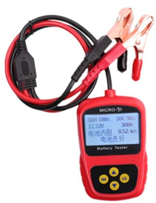 Okiyakusama Analizador de batería de automóviles Tester de Carga Multifuncional con protección múltiple Herramienta de diagnóstico de batería automotriz para