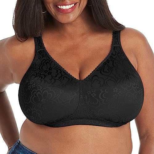 PLAYTEX Women's 18 Hour Ultimate Lift & Support Wireless Bra US4745 Black