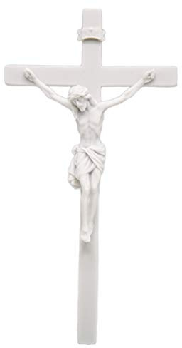 Vittoria Collection 10 Wall Crucifix Cross Jesus Corpus Italian Statue Sculpture Stone Made in Italy