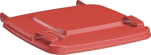Tapa de PE roja para contenedor de basura grande 80 L SULO