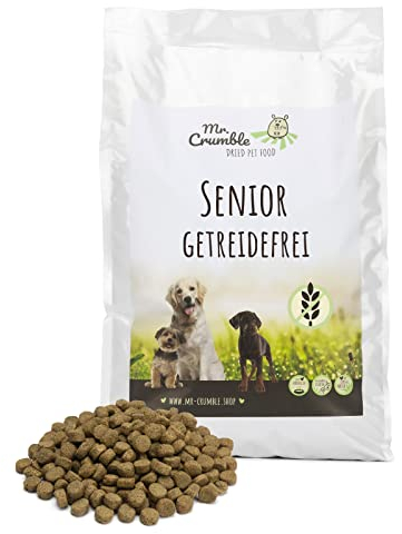 Mr. Crumble Dried Pet Food Hundefutter Senior mit Huhn trocken getreidefrei (15 kg)