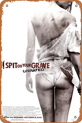 Cheogket I Spit on Your Grave (Unrated) 2010 Movie Poster Vintage Style Movie tin Sign Wall Art Decor 8x12 Inch