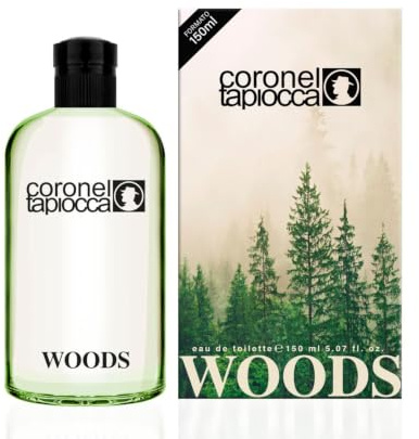 CORONEL TAPIOCCA - Woods 150 ml, Perfume Hombre, Masculino, Perfumada, Eau de Toilette Masculina, Fresca y Sofisticada, Fragancia de Larga Duración