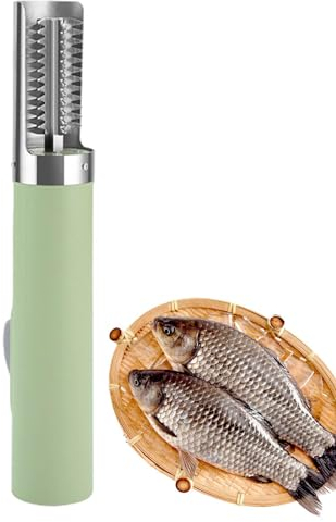 DASHIELL Strumento per la disincrostazione dei Pesci, squamatore per Pesci Elettrico | Raschietto per Pesce squamatore per Pesci da 3000 mAh con Coperchio - Raschietto per Pesce Ricaricabile,