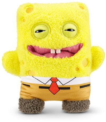 Fuggler x Spongebob Schwammkopf 23 cm von ZURU, Lustiges Hässliches Monster, Plüschtier für Kinder und Erwachsene (Spongebob)