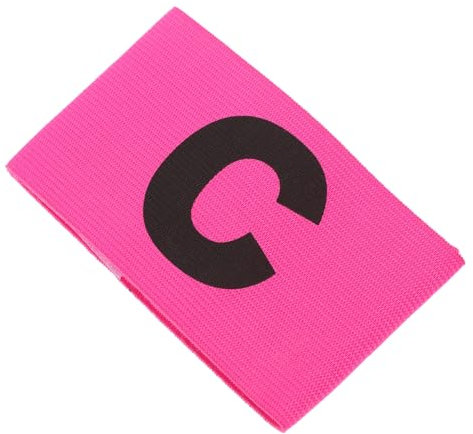 Happyyami Verstellbare Fußball-kapitänsbinde Aus Strapazierfähigem Nylon Elastisches Teamleitungs-armband Für Outdoor-sport Leuchtendes Rosarot Für Fußballmannschaften Und Spiele