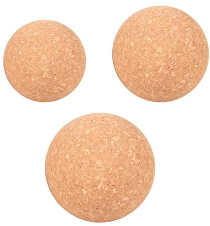 3Stück 6/8/10cm Yoga Massageball | Faszien Ball Kork | Massageball Muskelentspannung | Korkball Massage | Kork Kugeln Freisetzung Von Myofascia