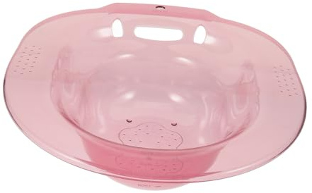 Beatifufu Sitzbad aus Robustem Pet Rutschfestes Ergonomisches Sitzbadbecken für Frauen Großes Tiefes Becken für Hämorrhoidenpflege Schwangerschaft und Haushalt Optimal für Toiletten