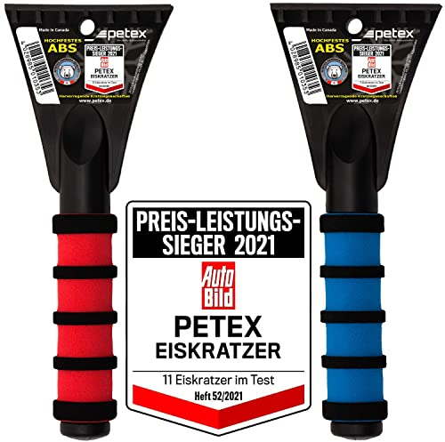 PETEX 45020000 raspador de hielo 4502 con mango suave, longitud 25 cm Auto Bild 52/2021 ganador de precio-rendimiento, 1 pieza (surtida)