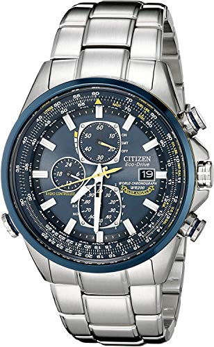 Citizen Orologio Cronografo Eco-Drive Uomini con Cinturino in Acciaio Inox AT8020-54L