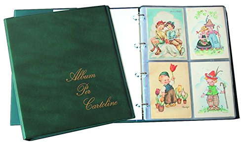 Cartoline raccoglitore con custodia, completo di 20 pagine per cartoline