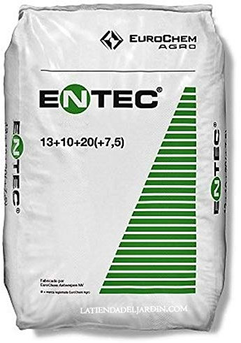 Suinga Abono Fertilizante ENTEC Nitrofoska 20 + 8 + 10 de 25 Kg | Especial para Olivos | Abono Con Inhibidor de Nitrificación