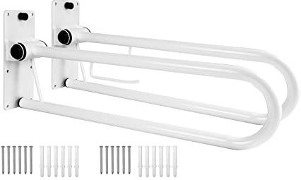 PEPE Mobility Barra Abatible de Baño con Portarrollos para Mayores (2 uds)