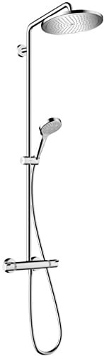 Hansgrohe Croma 280 1jet Regendusche Thermostat und Push-Slider Chrom