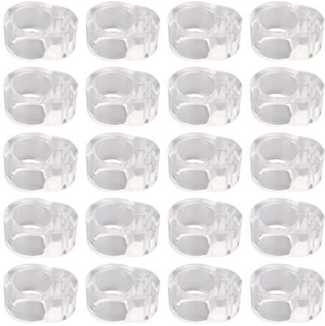 QANYEGN 20 Amortiguadores De Manija De Puerta, Amortiguadores De Manija De Puerta Transparentes Resistentes A Impactos De PVC para Manijas De Puerta De Dormitorio