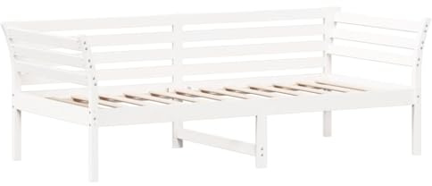 vidaXL Tagesbett ohne Matratze Weiß 80x200 cm Massivholz Kiefer