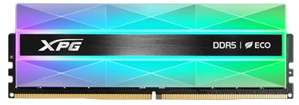 XPG Lancer Neon DDR5 RAM Memory, RGB Laptop Gamer Memory, Capacità: 16GB, Frequenza: 7200MT/s, Latenza: CL 34, Fattore di forma: U-DIMM Numero parte: AX5U7200C3416G-DCLANRSG