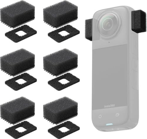 TenaLucy 6 Pièces Filtre Anti-Vent Extérieur Protection,Manchons de Protection pour Micro Bonnettes Anti-Bruit pour Microphone Bonnette Micro Anti Vent Filtre Anti Pop Mousse Anti Bruit