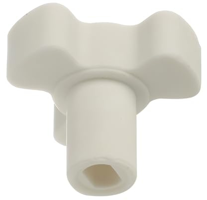 Masterpart Mikrowellen-Drehteller-Antriebskupplungsplatte, weißer Kupplungsschaft, passend für Neff-Mikrowellen 00628013
