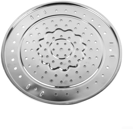NEIQIUWING Stainless Steel Dämpfeinsatz mit 3 Abstandsfüßen, 18-30 cm Durchmesser, für Töpfe und Pfannen, Küchenzubehör(30CM)