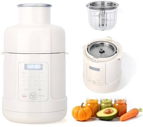Baby Food Blender, Auto 4-Stage Settings for Healthy Homemade Baby Puree,Preset&Self Clean Function, BPA-Free