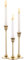 Nuptio 3 Pcs Brass Gold Metal Taper Candle Holders Candlestick Holders, Vintage Modern Decorative Centerpiece Candle Sticks Holder for Table Mantel Wedding Christmas Party Housewarming Gift