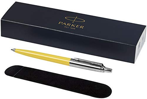 PARKER - Jotter Kugelschreiber mit Samtbeutel in Geschenkbox - schwarze Tinte - gelb