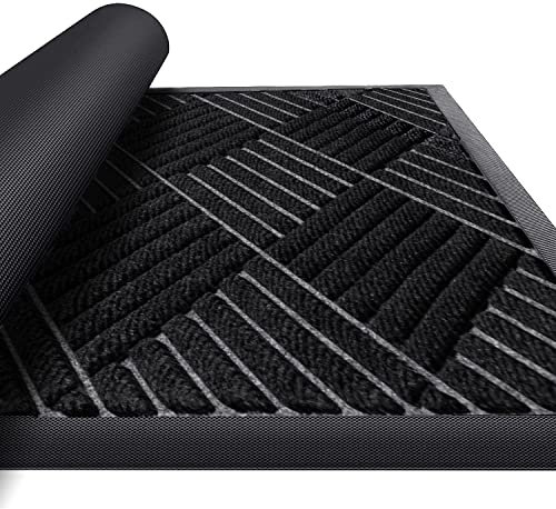 Purejoy - Alfombra de Entrada Interior (45 x 75 cm, Alfombrilla Antideslizante y Antipolvo, Felpudo Impermeable, escombros de Sucio, Alfombra de Atrapamiento)