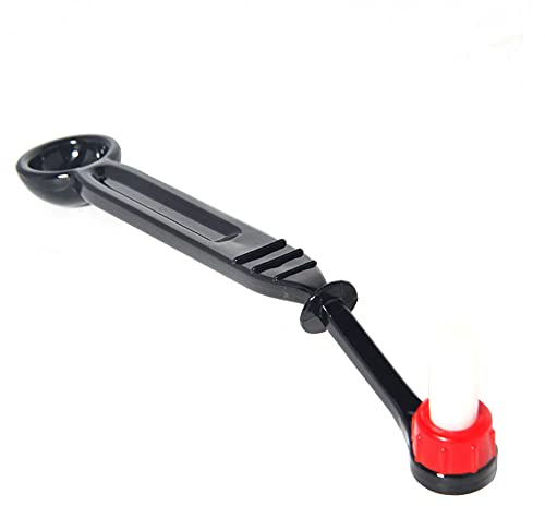 ANCLLO Cepillo extraíble para máquina de café, Cepillo de Limpieza con Cuchara, Cepillo de Cabeza de Grupo, Limpiador de Cepillo para máquina de café, cafeteras Espresso, Botellas, Cabezales(Negro)
