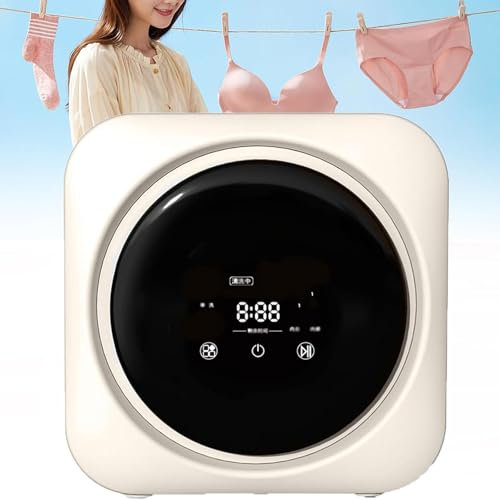 LHQYA Lavadora De Pared, Mini Lavadora Y Secadora Centrifugada Totalmente Automática De 3,5 L, 4 Programas Principales (Lavado Simple/Secado Simple/Lavado Y Secado/Limpieza De Tina)