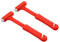 Tragbarer Hammer Break Fenster Glas Hammer Multitools 2pcs Multifunktionales Notfallauto -Fluchtwerkzeug Car Safety Tool Auto Escape rot