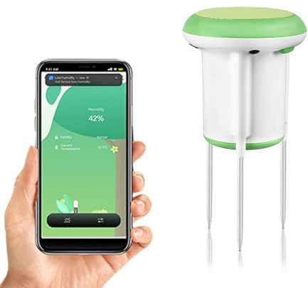 Sensore di Umidità e Temperatura del Terreno ZigBee 3.0 | Impermeabile IP65 | Monitoraggio Piante in Tempo Reale | Compatibile con Alexa/Google Home per Casa Intelligente [Richiede un hub Zigbee]