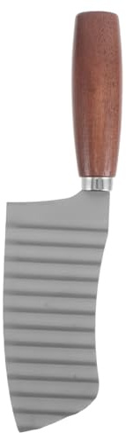 Ciieeo Couteau Ondulé Coupe-frites Multifonction en Acier Inoxydable avec Manche Confortable pour Pommes de Terre et Légumes Cuisine