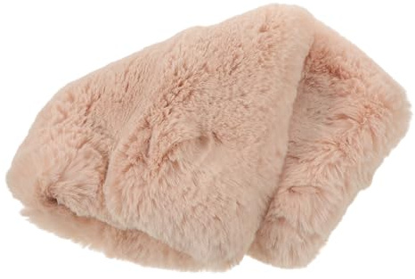 TOMETURE Plush Hand Muff Winter Warm Hand Muff Beige Plush Comfortable Cozy for Walking and Office for Men and Women