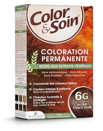 Les 3 chênes color & care 6G mörkblond gyllene 135 ml