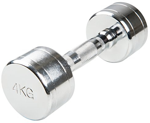 Trendy Sport Chrom Kurzhantel - 1 Stück - 4,0 KG