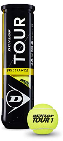 DUNLOP Palla da Tennis Fort Elite, Verde/Nero, 4 Unità
